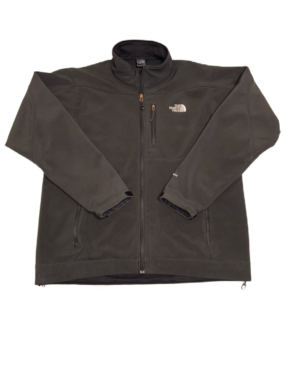 The North Face APEX XL Thermal SoftShell Fleece Jacket Windproof Black Grey